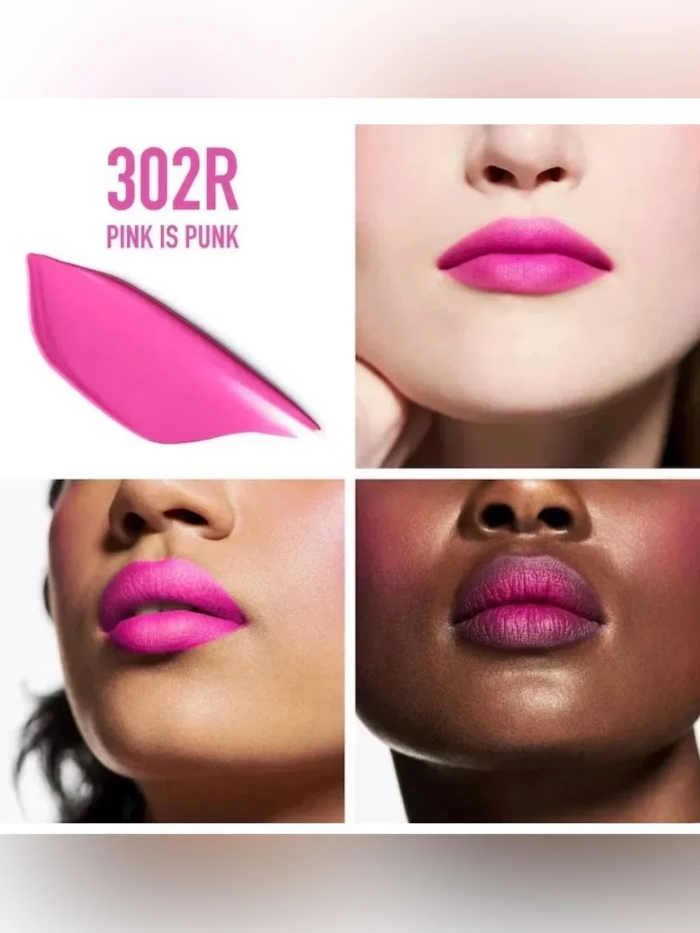 Valentino Liquirosso Lip & Blush Blur Liquid Matte Color 302R Pink is Punk